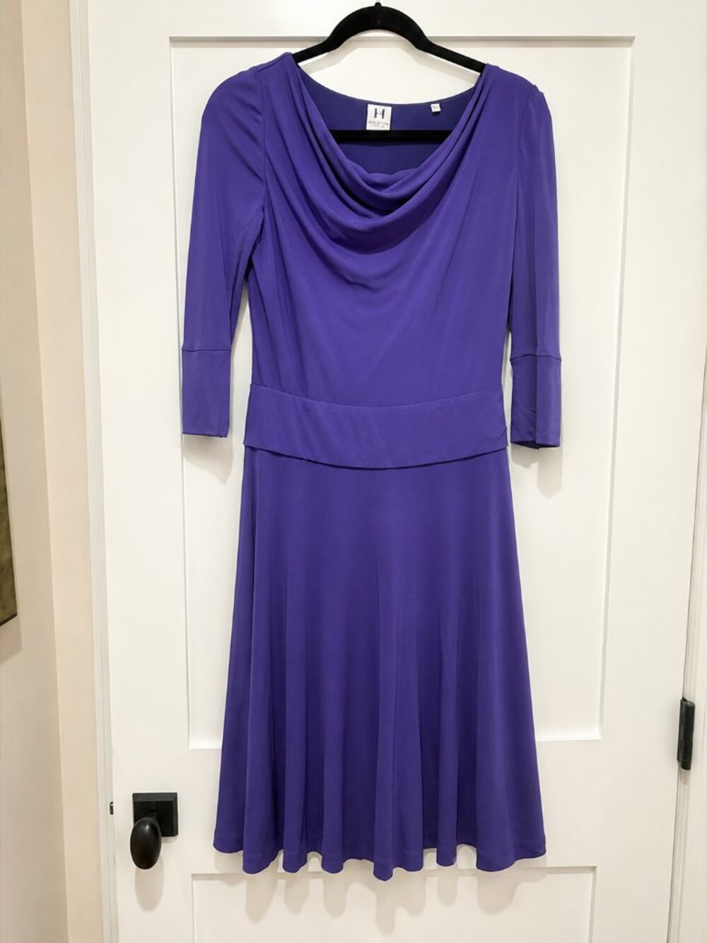 Halston Heritage Size 6 Purple Dress